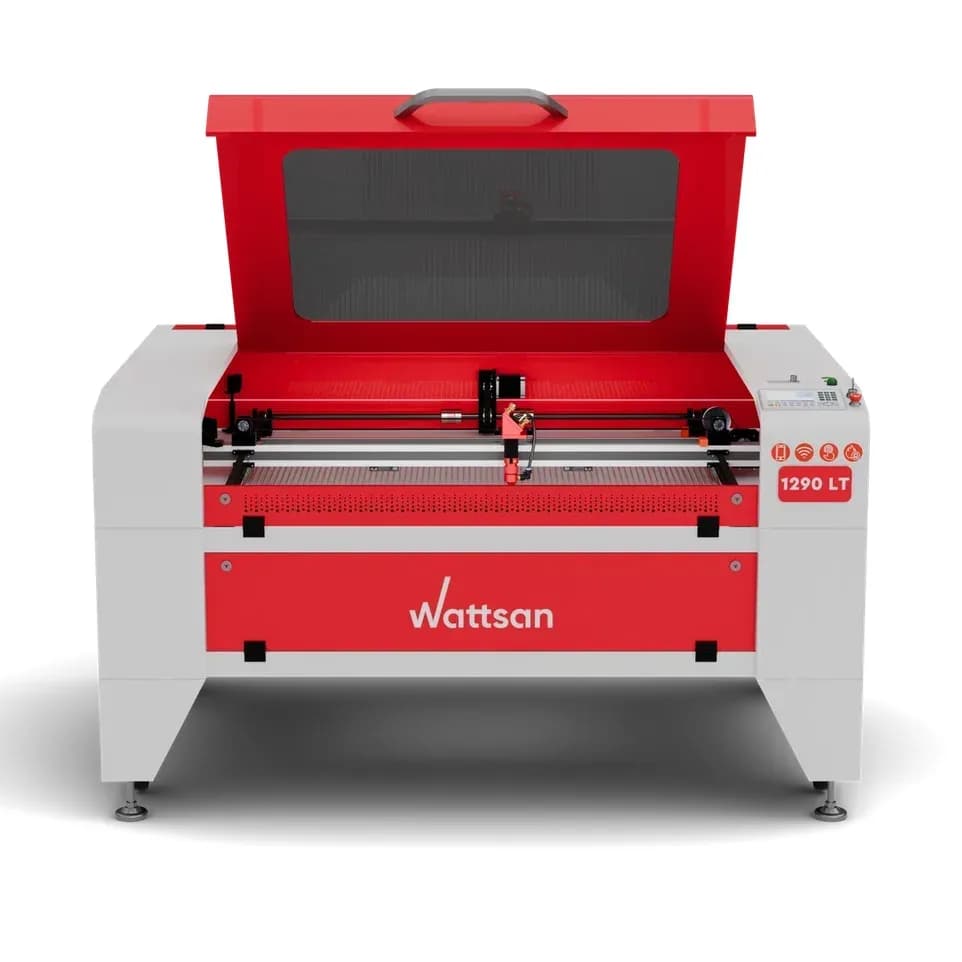 Лазерный станок Wattsan 1290 LT с открытой крышкой